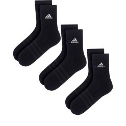 Skarpety męskie adidas. Czarne skarpety Adidas, bez wzorów. Za 59.99 zł.
