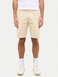 Mustang Szorty materiałowe Amsterdam 1016450 Beżowy Slim Fit. Brązowe szorty Mustang, m, bez wzorów, z bawełny. Za 199.99 zł.
