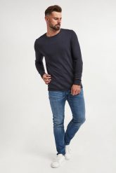 Sweter męski wełniany Lelios JOOP! JEANS. Swetry nierozpinane JOOP! Jeans, m, bez wzorów, z jeansu, bez kołnierzyka, bez ramiączek. W wyprzedaży za 502.52 zł.