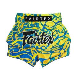 Spodenki Muay Thai Fairtex Magma BS1927 Żółte/Niebieskie L. Żółte szorty FAIRTEX, l, bez wzorów, sportowe. Za 279.00 zł.