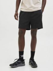 Jack & Jones Szorty dresowe w kolorze czarnym rozmiar: L. Czarne krótkie spodenki sportowe Jack & Jones, l, bez wzorów, z dresówki. Za 119.40 zł.