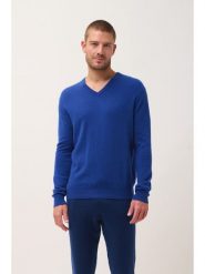 Just Cashmere Kaszmirowy sweter "Walt" w kolorze niebieskim rozmiar: L. Niebieskie swetry nierozpinane Just Cashmere, l, bez wzorów, z kaszmiru, bez kołnierzyka, bez ramiączek. Za 472.45 zł.