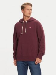 Levi's® Bluza Original Housemark 34581-0044 Bordowy Regular Fit. Czerwone bluzy m, bez wzorów, z bawełny, bez kaptura. Za 99.99 zł.