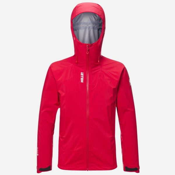 Kurtka Alpinistyczna Millet Kamet GTX. Czerwone kurtki Millet, na zimę, xl, bez wzorów, z gore-texu, z kapturem. Za 1,871.99 zł.
