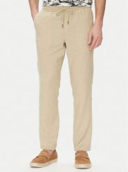 Tommy Hilfiger Spodnie materiałowe Harlem MW0MW38801 Beżowy Slim Fit. Brązowe spodnie materiałowe Tommy Hilfiger, m, bez wzorów, ze lnu. Za 409.99 zł.