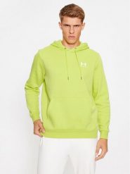 Under Armour Bluza Ua Essential Fleece Hoodie 1373880 Żółty Loose Fit. Żółte bluzy Under Armour, m, bez wzorów, z bawełny, bez kaptura. Za 149.99 zł.