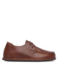 Birkenstock Półbuty Utti Lace Low 1029679 Brązowy. Brązowe eleganckie półbuty Birkenstock, bez wzorów, ze skóry, bez obcasa, bez zapięcia. Za 719.99 zł.