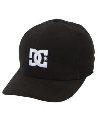 Czapka DC Shoes Cap Star Stretch Fit Hat, Dla obu płci. Czarne czapki z daszkiem DC Shoes, bez wzorów, z bawełny. Za 129.99 zł.