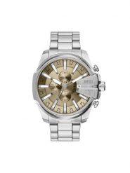 Diesel Zegarek Mega Chief Slim DZ4702 Srebrny. Szare zegarki Diesel, srebrne. Za 1,289.00 zł.