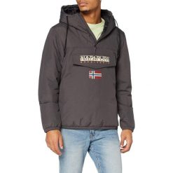 Kurtka turystyczna męska Napapijri Shade. Szare kurtki Napapijri, na zimę, m, bez wzorów, z poliamidu, z kapturem. W wyprzedaży za 784.00 zł.
