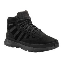 Buty męskie Timberland Euro Trekker Mid Leather. Czarne buty trekkingowe Timberland, bez wzorów, bez zapięcia, trekkingowe. Za 529.00 zł.