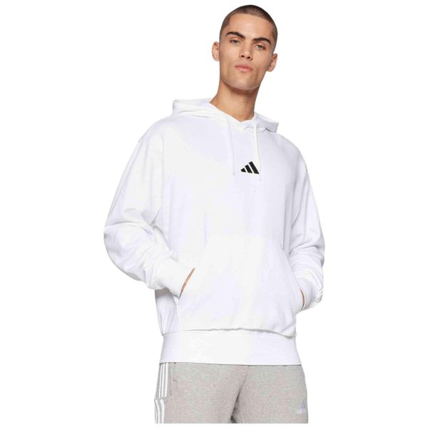 Bluza z kapturem adidas Essentials Feelcozy. Białe bluzy z kapturem Adidas, xl, bez wzorów, z materiału, z kapturem. Za 222.95 zł.