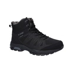 Buty trekkingowe męskie Hi-Tec Raven Insulated Wp. Czarne buty trekkingowe Hi-tec, bez wzorów, z materiału, bez zapięcia. Za 578.00 zł.