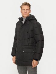 Geox Kurtka zimowa Leitan M4628B T3144 F9000 Czarny Regular Fit. Czarne kurtki Geox, na zimę, m, bez wzorów, z syntetyku, bez kaptura. Za 639.99 zł.