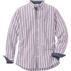 Koszula z długim rękawem Regular Fit bonprix biało-czerwony w paski. Koszule marki bonprix. Za 54.99 zł.