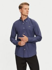 Boss Koszula H-Roan 50521996 Niebieski Slim Fit. Niebieskie koszule Boss, m, bez wzorów, z bawełny, bez kołnierzyka, bez ramiączek. Za 309.99 zł.