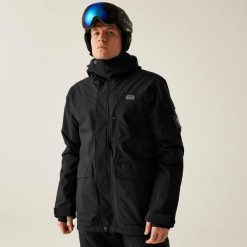 Kurtka narciarska męska z membraną Twin Tip Dare 2b. Czarne kurtki narciarskie i snowboardowe Dare 2B, m, bez wzorów, z tkaniny, narciarskie. W wyprzedaży za 849.99 zł.