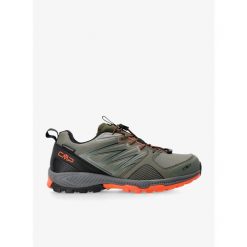 Buty trailowe męskie CMP Atik WP Trail Running Shoes. Zielone buty do biegania CMP, bez wzorów, bez zapięcia. Za 324.99 zł.