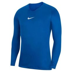 Koszulka treningowa męska Nike Dri-fit Park First Layer. Białe bluzki z długim rękawem Nike, m, bez wzorów, bez kołnierzyka, bez ramiączek. Za 109.99 zł.