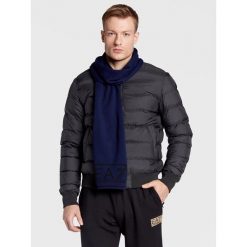Szalik EA7 Emporio Armani. Niebieskie szaliki EA7 Emporio Armani, bez wzorów. Za 299.99 zł.