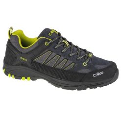 Buty trekkingowe męskie, CMP Sun Low. Szare buty turystyczne CMP, bez wzorów, z materiału, przed kostkę, bez zapięcia, outdoorowe. Za 239.99 zł.