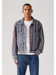 Levi's Kurtka dżinsowa w kolorze niebiesko-biało-czerwonym rozmiar: XL. Białe kurtki Levi's®, s, bez wzorów, z bawełny, bez kaptura. Za 241.56 zł.