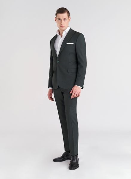 PAKO LORENTE – Zielone eleganckie spodnie męskie. Zielone eleganckie spodnie Pako Lorente, m, eleganckie. Za 299.99 zł.