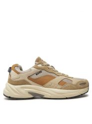 Boss Sneakersy Levitt Runn Hsdny 50517364 Beżowy. Brązowe buty sportowe casual Boss, bez wzorów, z materiału, bez zapięcia. Za 689.99 zł.