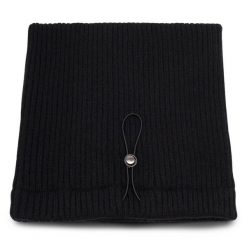 Komin Sprandi. Czarne szaliki Sprandi, bez wzorów. Za 49.99 zł.