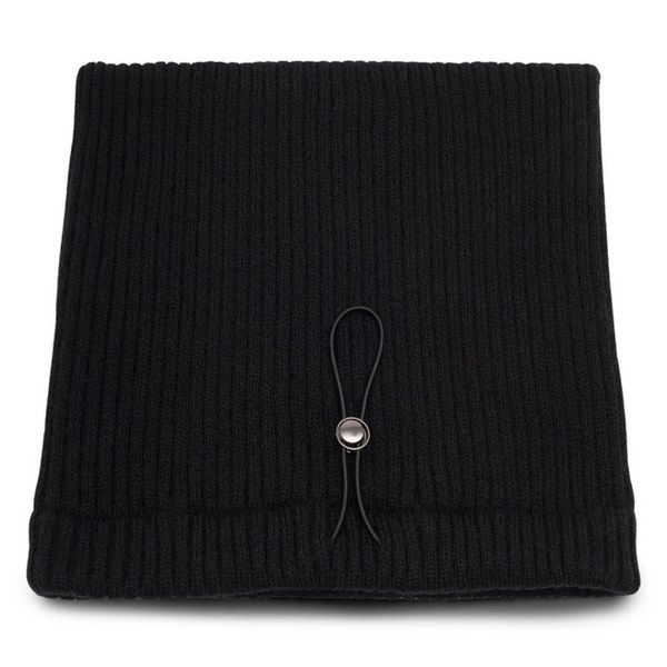 Komin Sprandi. Czarne szaliki Sprandi, bez wzorów. Za 49.99 zł.