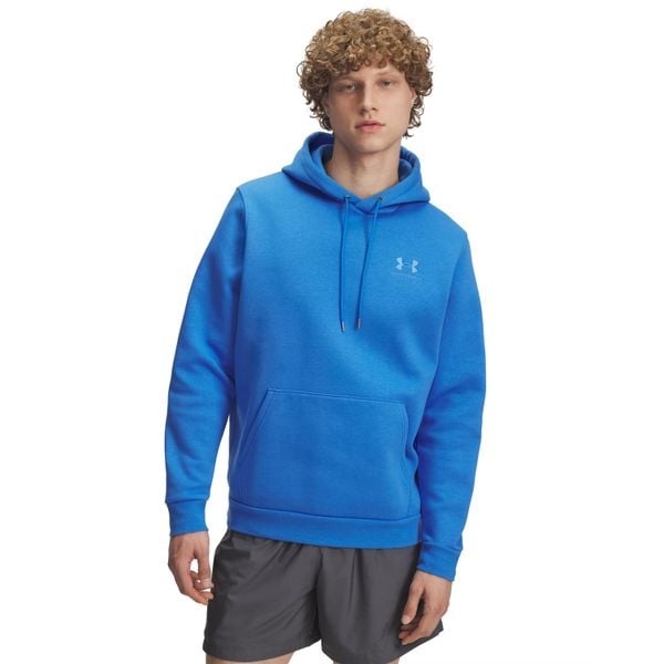 Bluza z kapturem Under Armour Icon Fleece. Niebieskie bluzy Under Armour, l, bez wzorów, z bawełny, z kapturem. Za 276.50 zł.