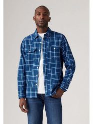 Levi´s Koszula - Relaxed fit - w kolorze niebiesko-biało-czarnym rozmiar: S. Białe koszule s, bez wzorów, z bawełny, bez kołnierzyka, bez ramiączek. Za 140.86 zł.