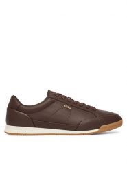 BOSS Sneakersy Nitan 50568493 Brązowy ciemny. Brązowe buty sportowe casual Boss, bez wzorów, ze skóry, bez zapięcia. Za 849.99 zł.
