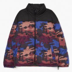 Pikowana kurtka camo - Czarny. Czarne kurtki Cropp, l, bez wzorów, z poliesteru, bez kaptura. Za 269.99 zł.