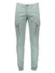 Jack & Jones Bojówki w kolorze miętowym rozmiar: W32/L34. Zielone joggery i bojówki Jack & Jones, l, bez wzorów, prążkowane. Za 130.99 zł.