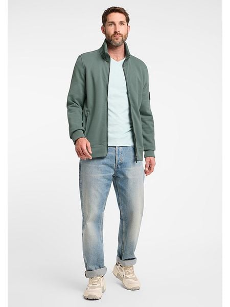 ELBSAND Bluza "Borge" w kolorze szarozielonym rozmiar: L. Zielone bluzy ELBSAND, l, bez wzorów, z bawełny, bez kaptura. Za 197.17 zł.