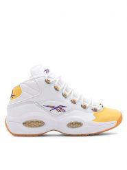 Reebok Sneakersy Question Mid FX4278-M Biały. Białe buty sportowe casual Reebok, bez wzorów, ze skóry, bez zapięcia. Za 359.99 zł.