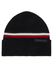 Tommy Hilfiger Czapka AM0AM14534 Czarny. Czarne czapki zimowe Tommy Hilfiger, bez wzorów, z wełny. Za 209.99 zł.