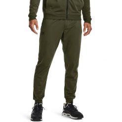 Spodnie dresowe męskie Under Armour Sportstyle Tricot Jogger. Zielone joggery i bojówki Under Armour, m, bez wzorów, z dresówki. Za 255.10 zł.