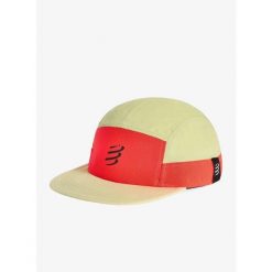 Czapka z daszkiem Compressport 5 Panel Light Cap - nile/fluo red. Zielone czapki z daszkiem Compressport, bez wzorów. Za 188.99 zł.