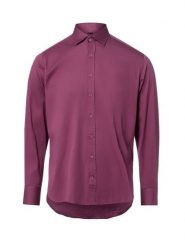 Nils Sundström Męska koszula casual Mężczyźni Modern Fit Bawełna lila, S. Koszule Nils Sundström, m, bez wzorów, z bawełny, bez kołnierzyka, bez ramiączek. Za 229.95 zł.