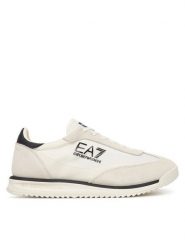EA7 Emporio Armani Sneakersy 7X000655 AF23106 M0240 Kremowy. Białe buty sportowe casual EA7 Emporio Armani, bez wzorów, z materiału, bez zapięcia. Za 719.99 zł.