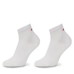 Zestaw 3 par wysokich skarpet męskich HUGO. Białe skarpety Hugo, bez wzorów. Za 59.99 zł.