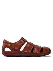 Pikolinos Sandały 06J-5433 Brązowy. Brązowe sandały Pikolinos, ze skóry, bez zapięcia. Za 379.99 zł.