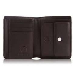 Skórzany Portfel Męski Brødrene G-06L RFID Brązowy. Brązowe portfele Brødrene, bez wzorów, ze skóry. Za 69.00 zł.