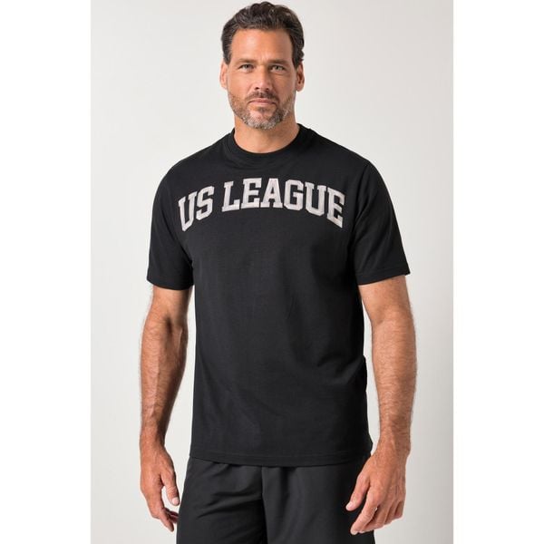 Męska T-shirt FLEXNAMIC® fitness rękaw 1/2 nadruk do roz. 7 XL. Czarne bluzki z długim rękawem JAY-PI, m, bez wzorów, z bawełny, bez kołnierzyka, bez ramiączek. Za 139.99 zł.