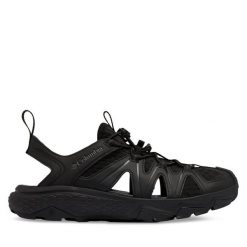 Trekkingi Columbia. Czarne buty trekkingowe Columbia, bez wzorów, bez zapięcia. Za 249.99 zł.