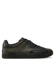 Guess Sneakersy Caserta FMFCAS FAL12 Zielony. Zielone buty sportowe casual Guess, z aplikacjami, ze skóry, bez zapięcia. Za 329.99 zł.