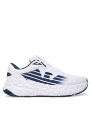 EA7 Emporio Armani Sneakersy X8X239 XK432 MZ527 Biały. Białe buty sportowe casual EA7 Emporio Armani, bez wzorów, z materiału, bez zapięcia. Za 739.99 zł.