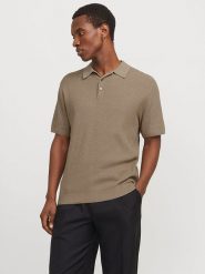 Jack & Jones Koszulka polo "Cooper" w kolorze jasnobrązowym rozmiar: XXL. Brązowe bezrękawniki Jack & Jones, xxl, bez wzorów, z bawełny, bez kołnierzyka, bez ramiączek. Za 97.28 zł.